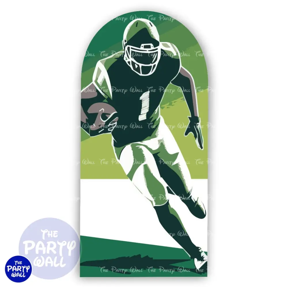 Futbol Americano - Funda para mampara de punta redonda o rectangular The Party Wall