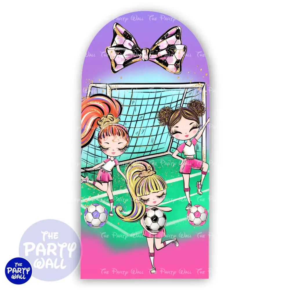 Futbol Soccer - Funda para mampara de punta redonda o rectangular The Party Wall