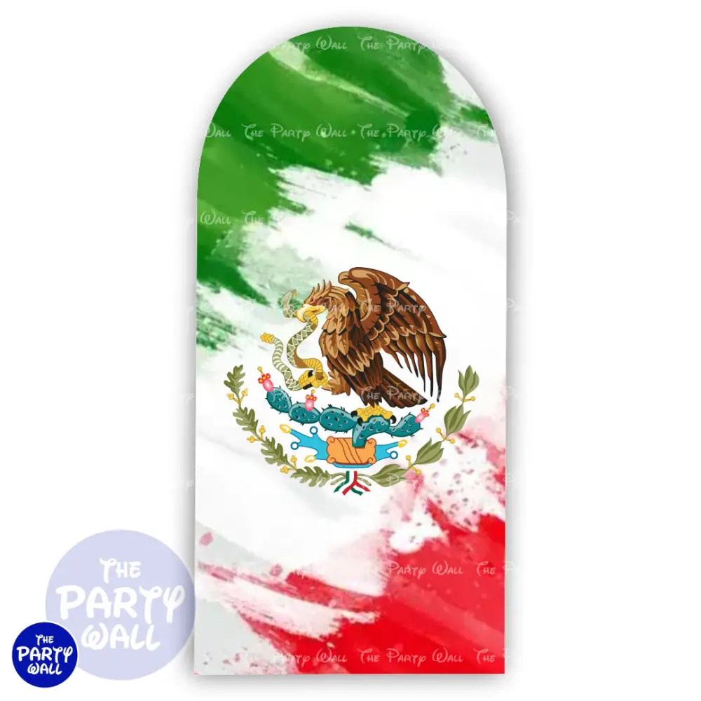 Futbol Soccer Mexicano - Funda para mampara de punta redonda o rectangular The Party Wall