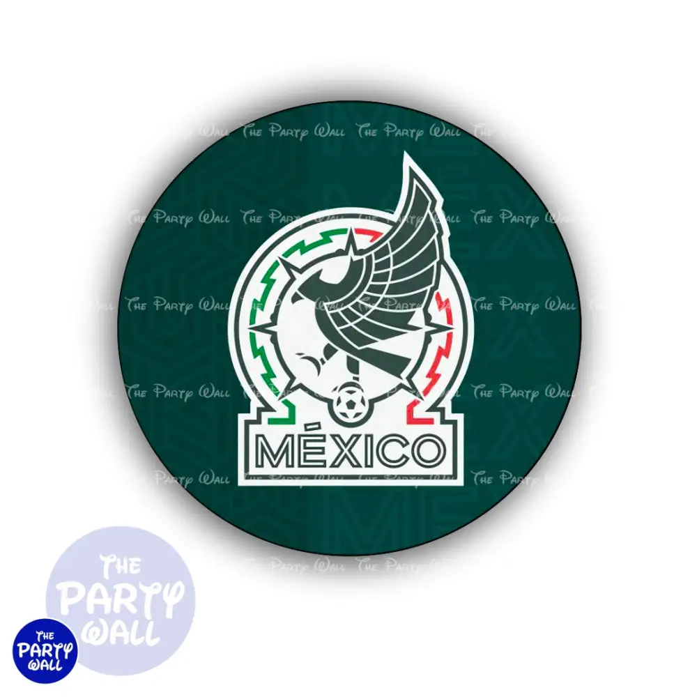 Futbol Soccer Mexicano - Funda para mampara circular The Party Wall