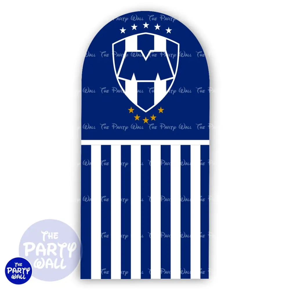 Futbol Soccer Mexicano - Funda para mampara de punta redonda o rectangular The Party Wall
