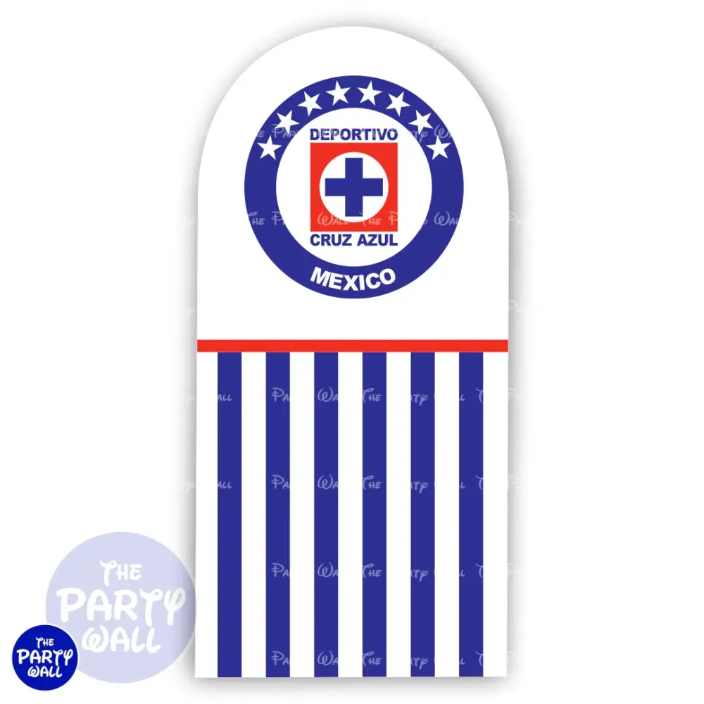 Futbol Soccer Mexicano - Funda para mampara de punta redonda o rectangular The Party Wall