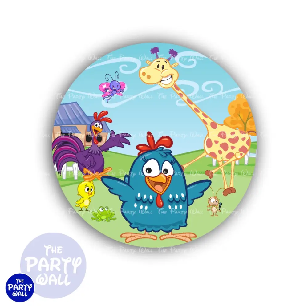 La Gallina Pintadita - Funda para mampara circular The Party Wall