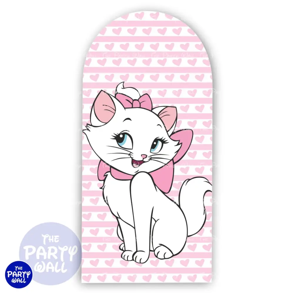 Gatita Marie - Funda para mampara de punta redonda o rectangular The Party Wall