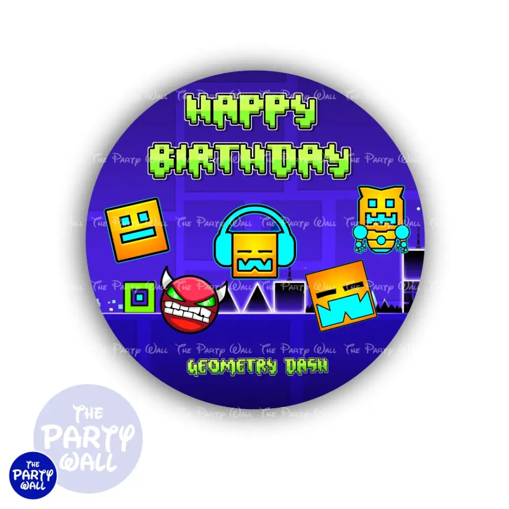 Geometry Dash - Funda para mamá circular The Party Wall