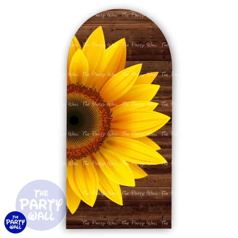 Girasoles - Funda para mampara de punta redonda o rectangular The Party Wall
