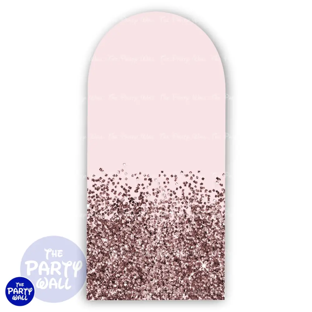 Glitter - Funda para mampara de punta redonda o rectangular The Party Wall
