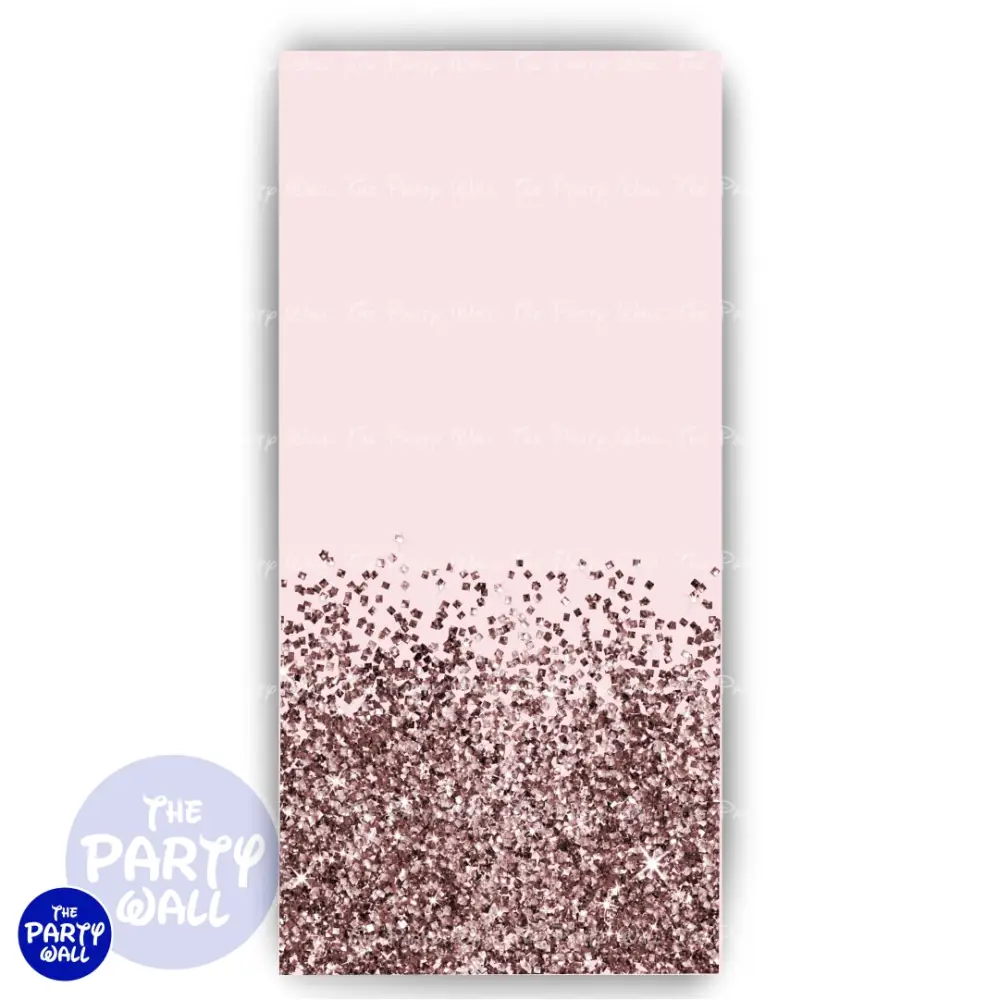 Glitter - Funda para mampara de punta redonda o rectangular The Party Wall