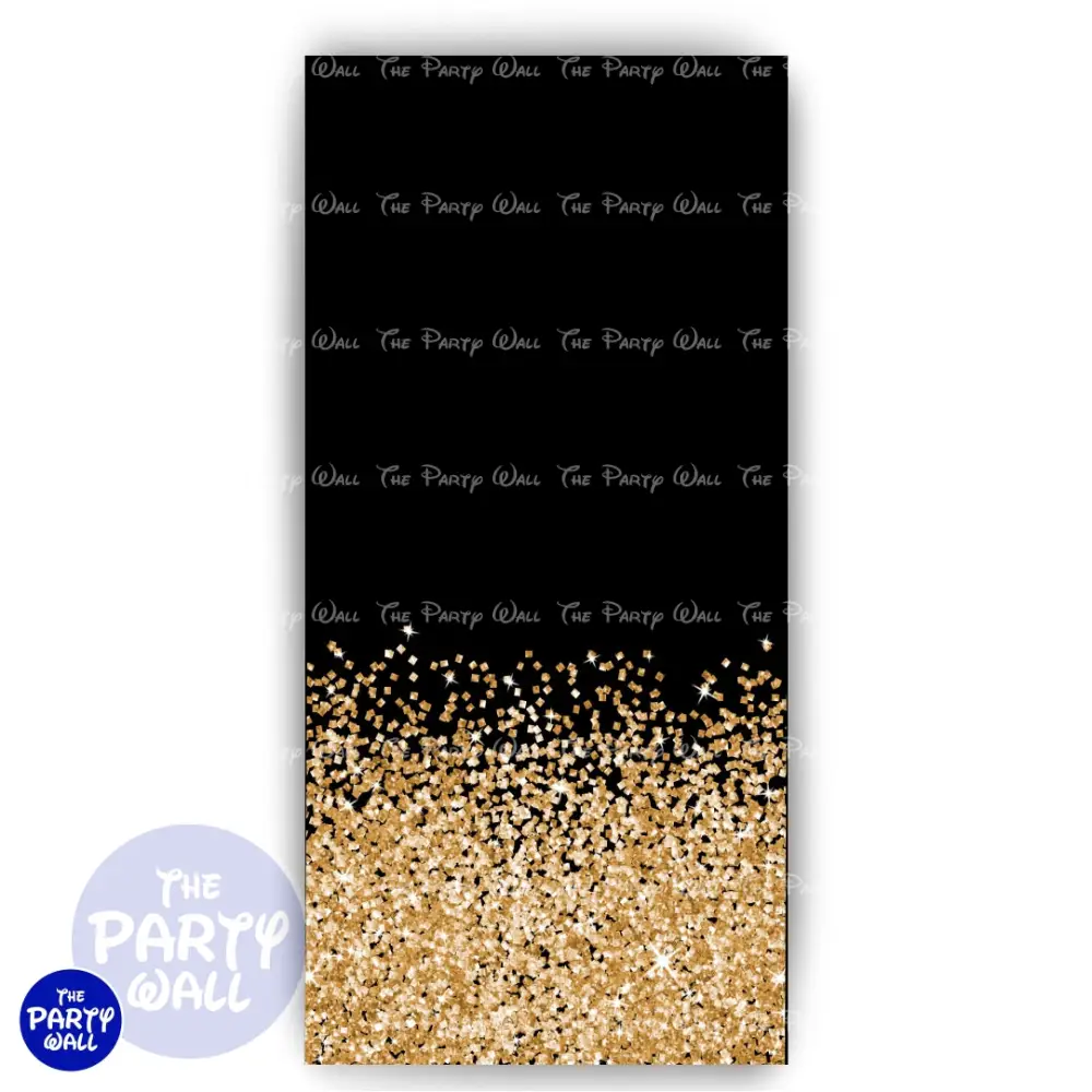 Glitter - Funda para mampara de punta redonda o rectangular The Party Wall