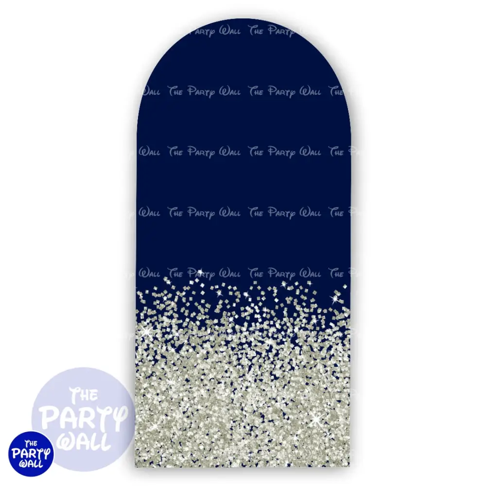 Glitter - Funda para mampara de punta redonda o rectangular The Party Wall