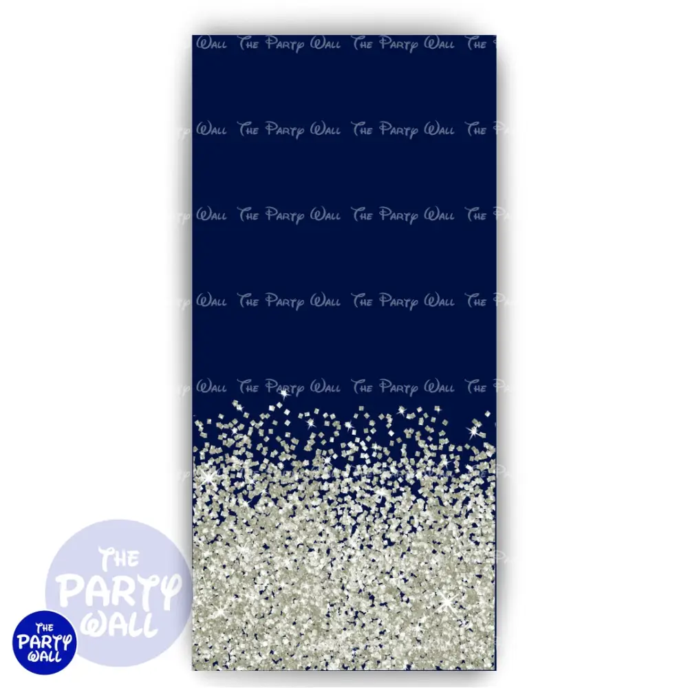 Glitter - Funda para mampara de punta redonda o rectangular The Party Wall