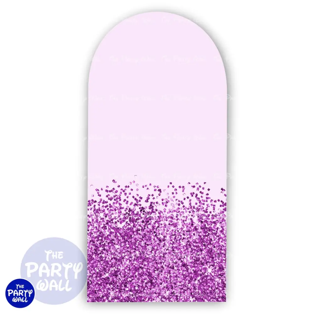 Glitter - Funda para mampara de punta redonda o rectangular The Party Wall