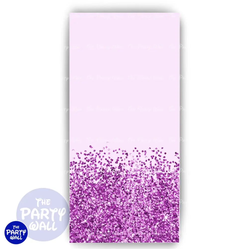 Glitter - Funda para mampara de punta redonda o rectangular The Party Wall