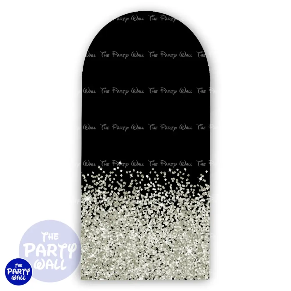 Glitter - Funda para mampara de punta redonda o rectangular The Party Wall