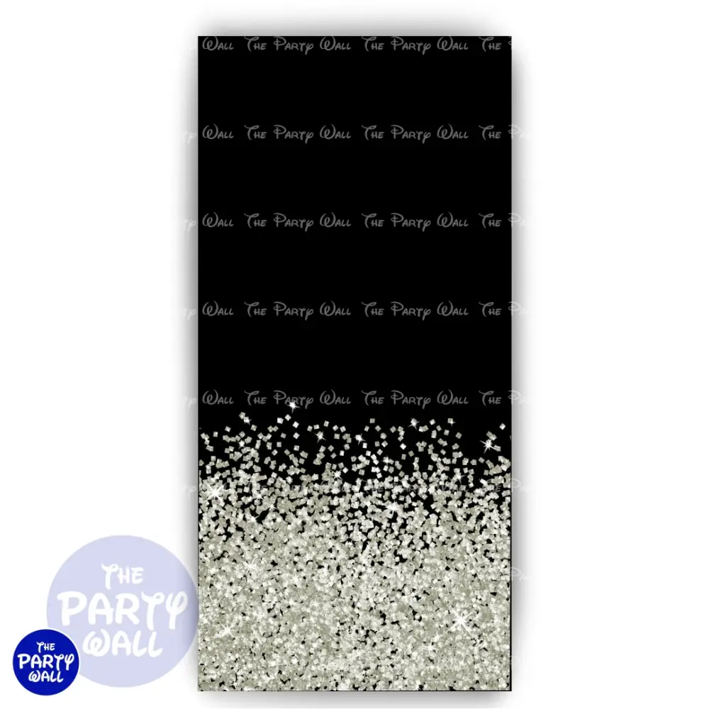 Glitter - Funda para mampara de punta redonda o rectangular The Party Wall