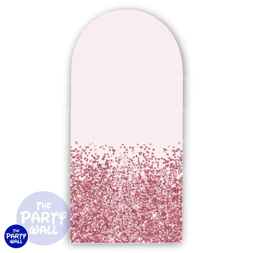 Glitter - Funda para mampara de punta redonda o rectangular The Party Wall