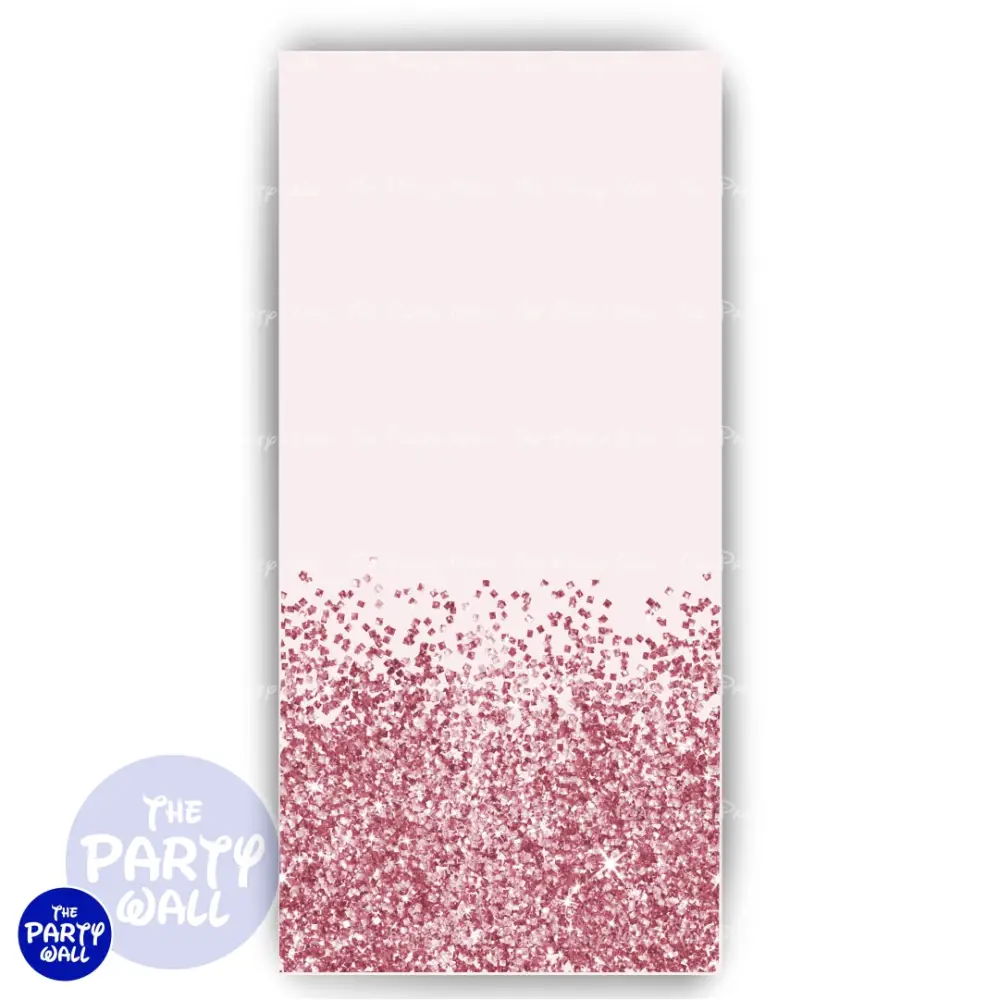 Glitter - Funda para mampara de punta redonda o rectangular The Party Wall