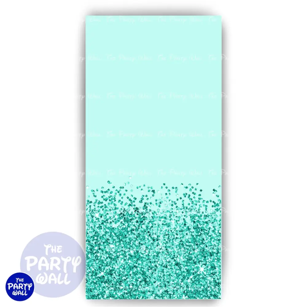 Glitter - Funda para mampara de punta redonda o rectangular The Party Wall
