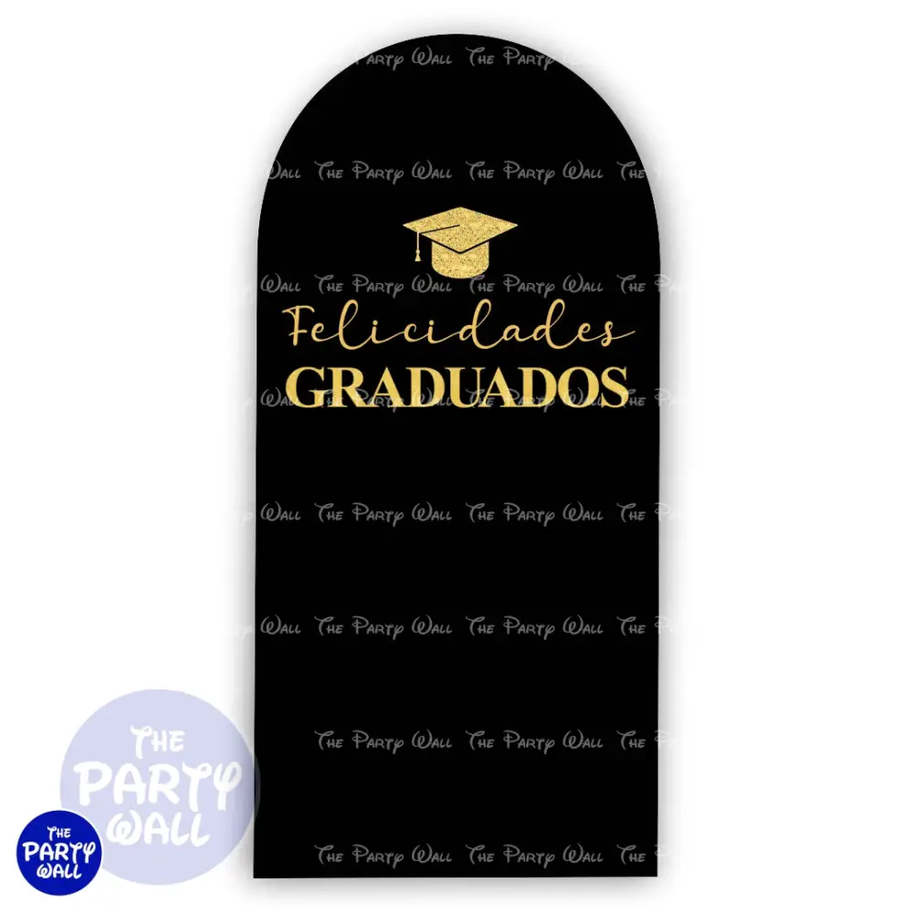 Graduación - Funda para mampara de punta redonda o rectangular The Party Wall