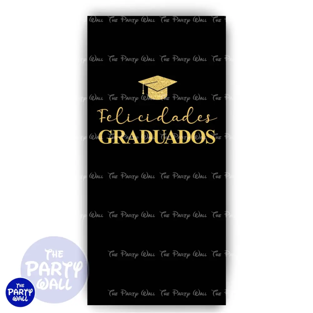 Graduación - Funda para mampara de punta redonda o rectangular The Party Wall