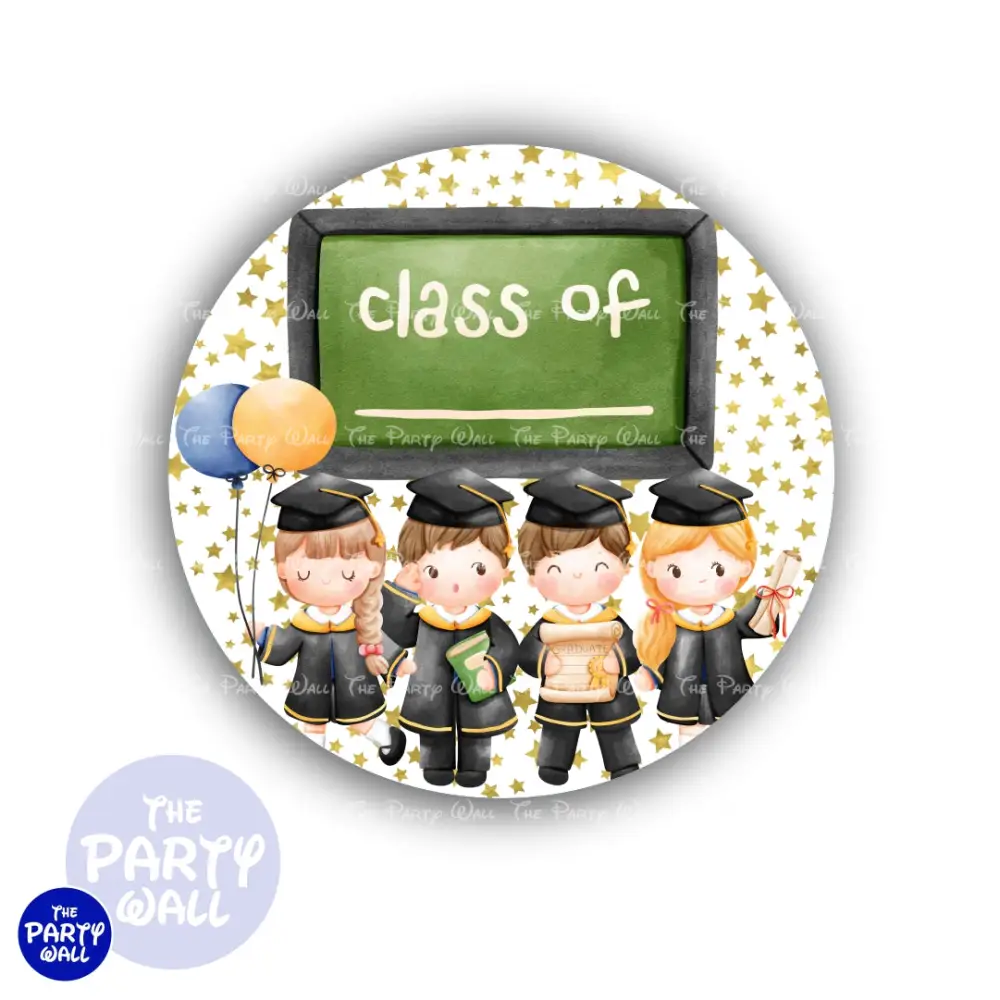 Graduación Kindergarten - Funda para mampara circular The Party Wall