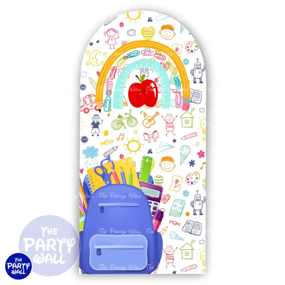 Graduación Kindergarten - Funda para mampara de punta redonda o rectangular The Party Wall