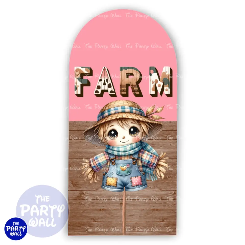 Granja Cute - Funda para mampara de punta redonda o rectangular The Party Wall