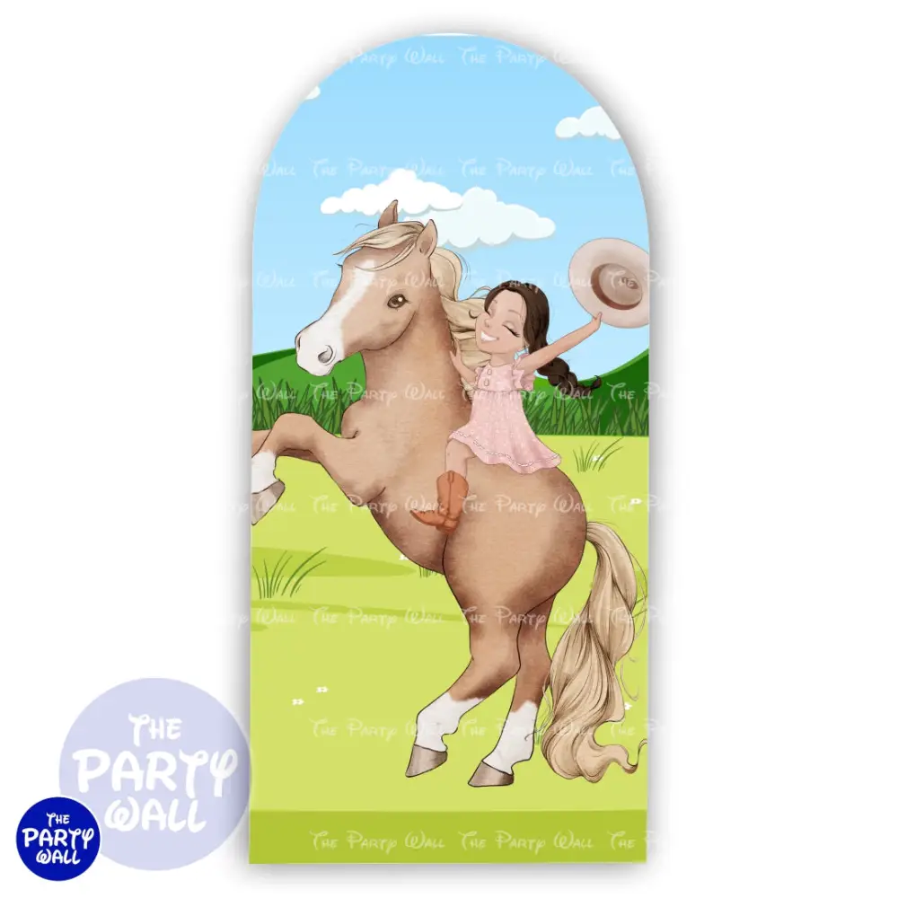 Granja Cute - Funda para mampara de punta redonda o rectangular The Party Wall