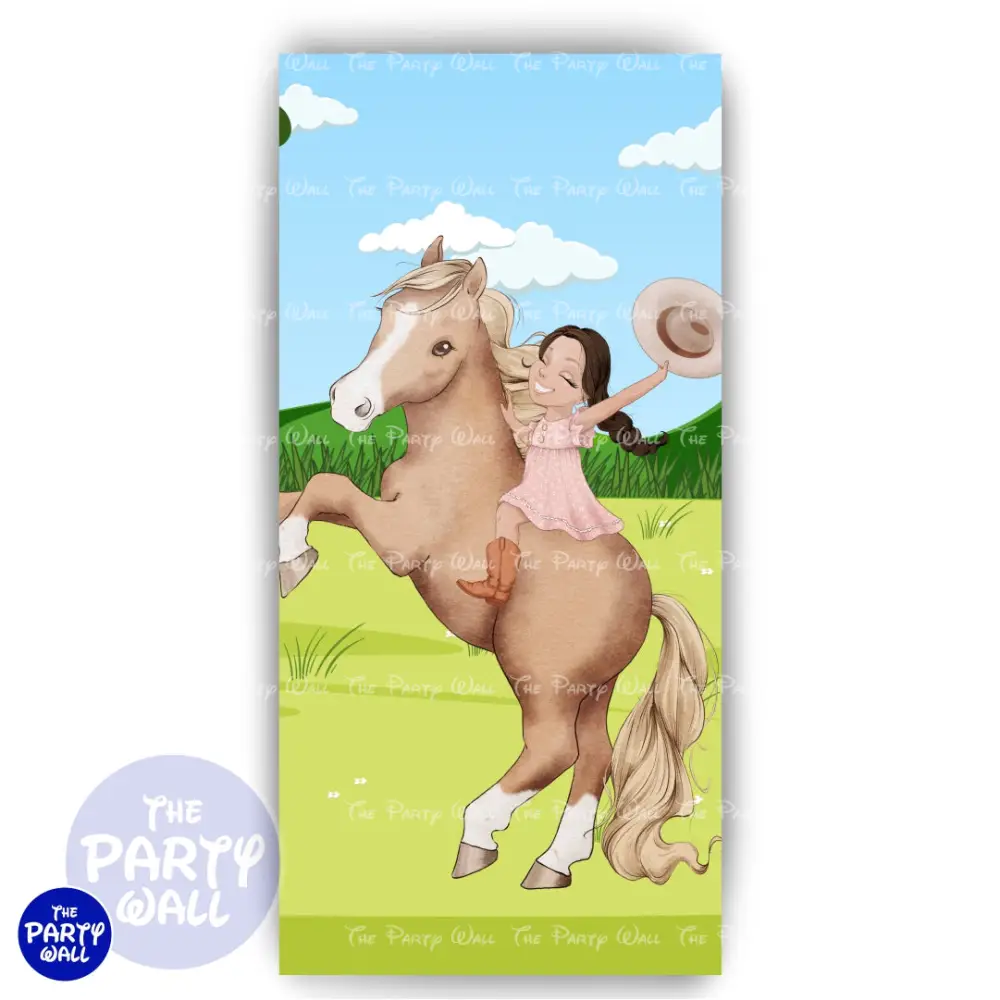 Granja Cute - Funda para mampara de punta redonda o rectangular The Party Wall