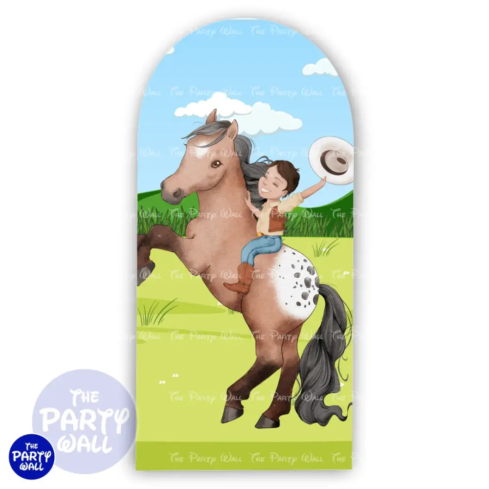 Granja Cute - Funda para mampara de punta redonda o rectangular The Party Wall