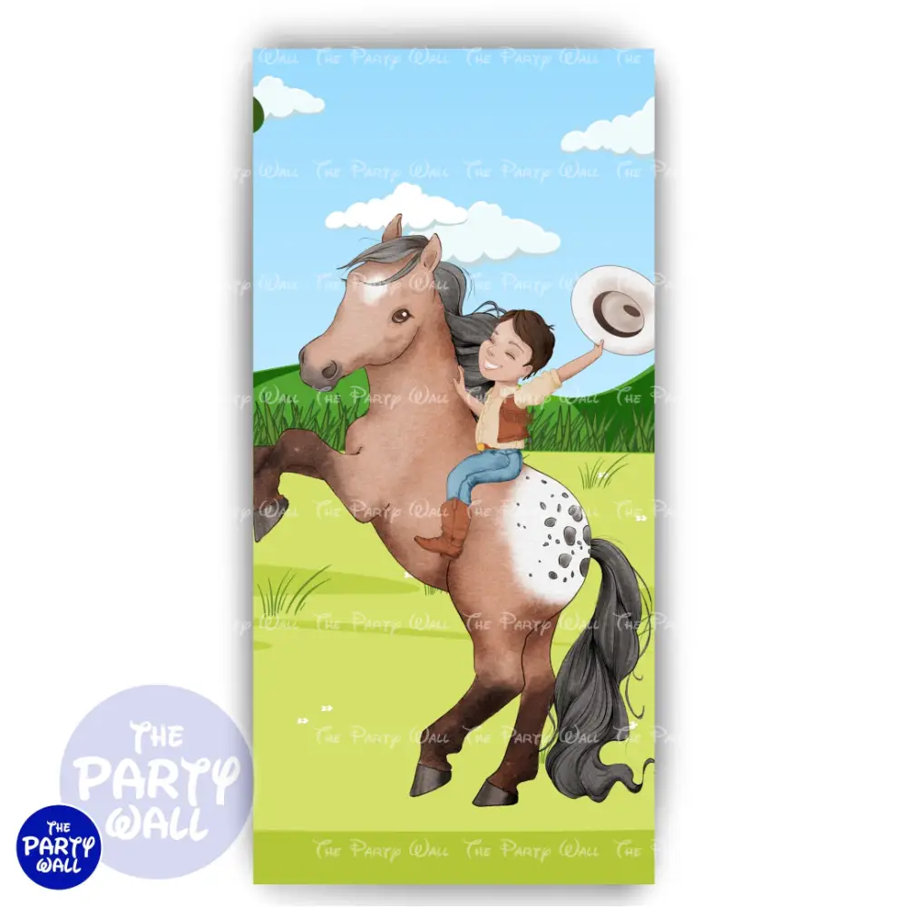 Granja Cute - Funda para mampara de punta redonda o rectangular The Party Wall