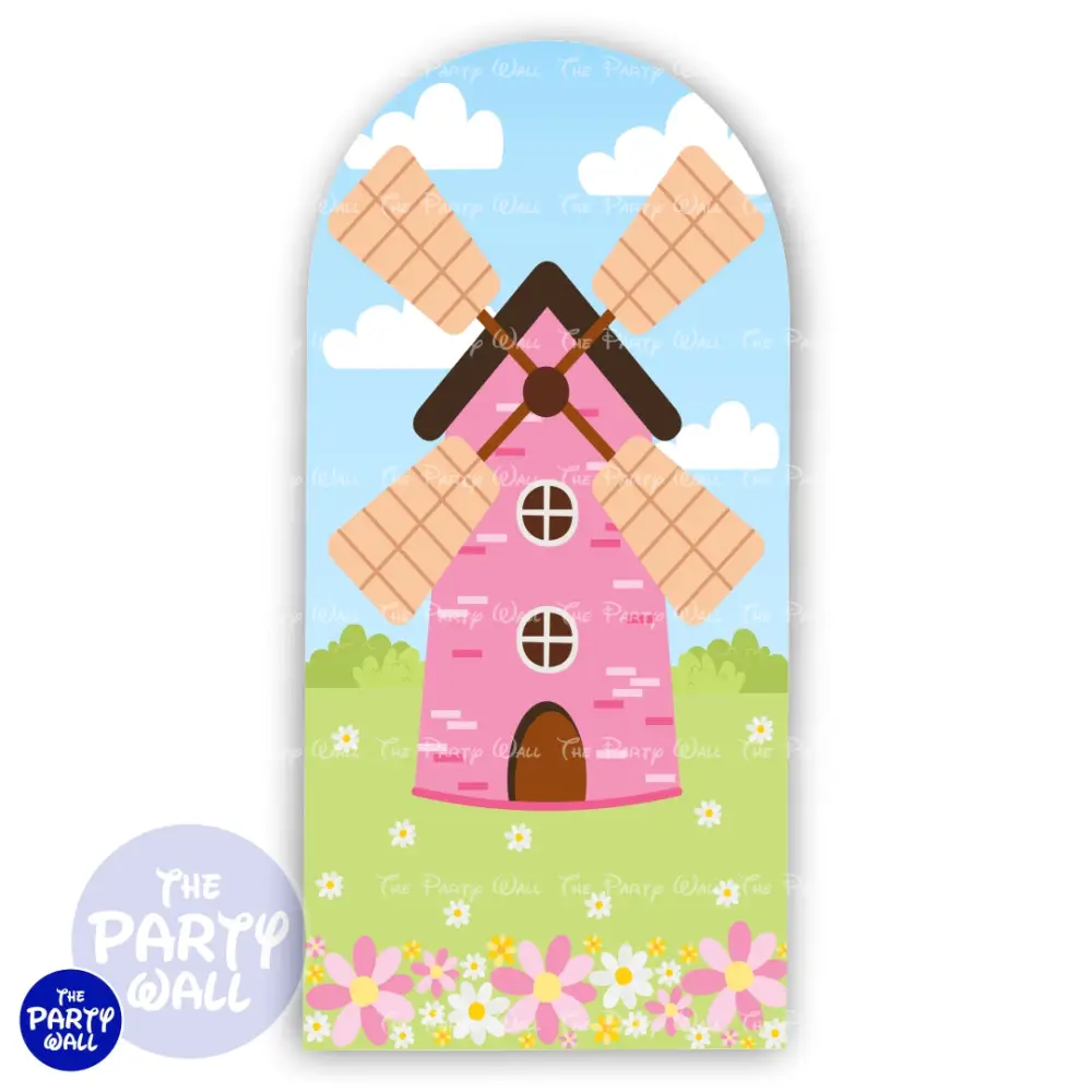 Granja Cute - Funda para mampara de punta redonda o rectangular The Party Wall