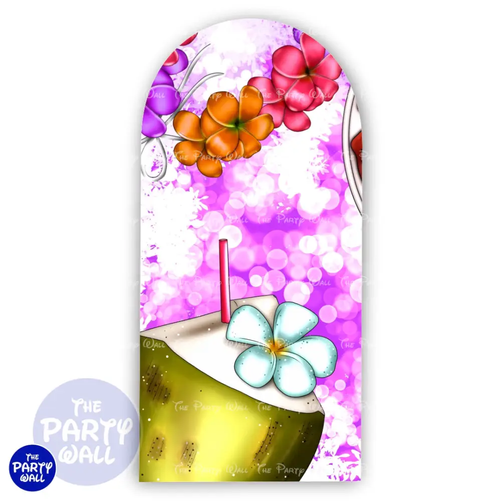 Hawaii - Funda para mampara de punta redonda o rectangular The Party Wall