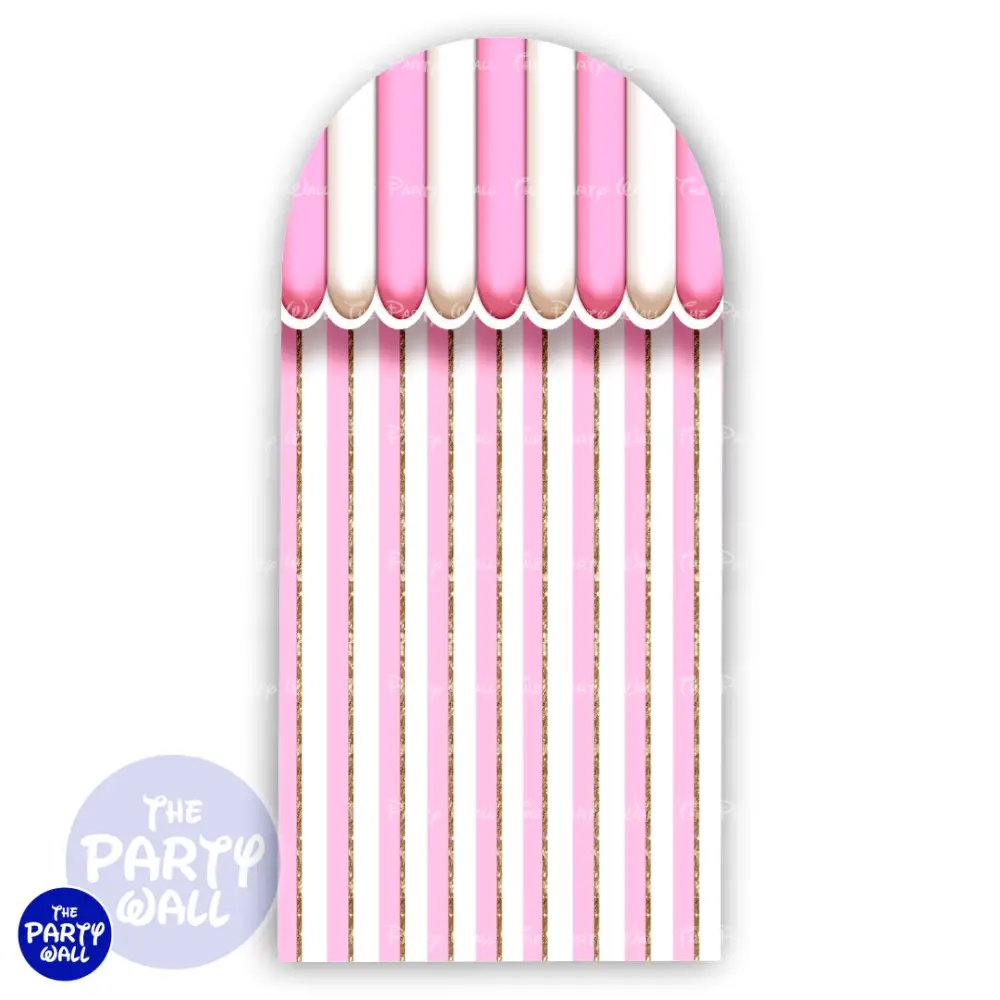 Helado - Ice Cream - Funda para mampara de punta redonda o rectangular The Party Wall