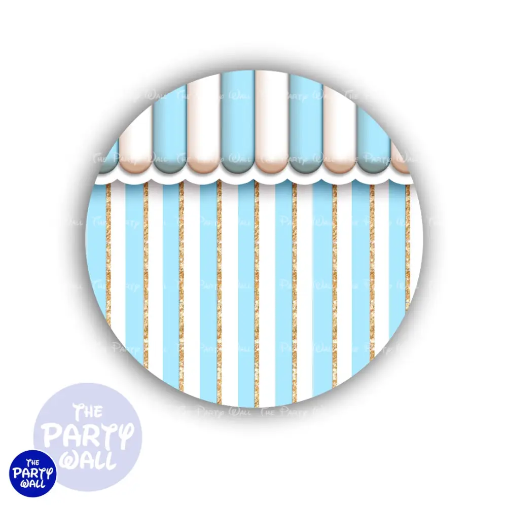 Helado - Ice Cream - Funda para mampara circular The Party Wall