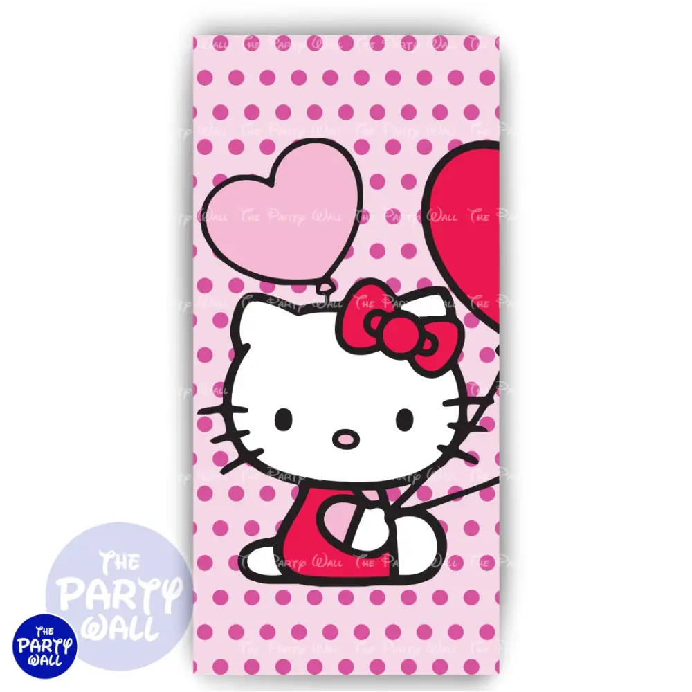 Hello Kitty - Funda para mampara de punta redonda o rectangular The Party Wall
