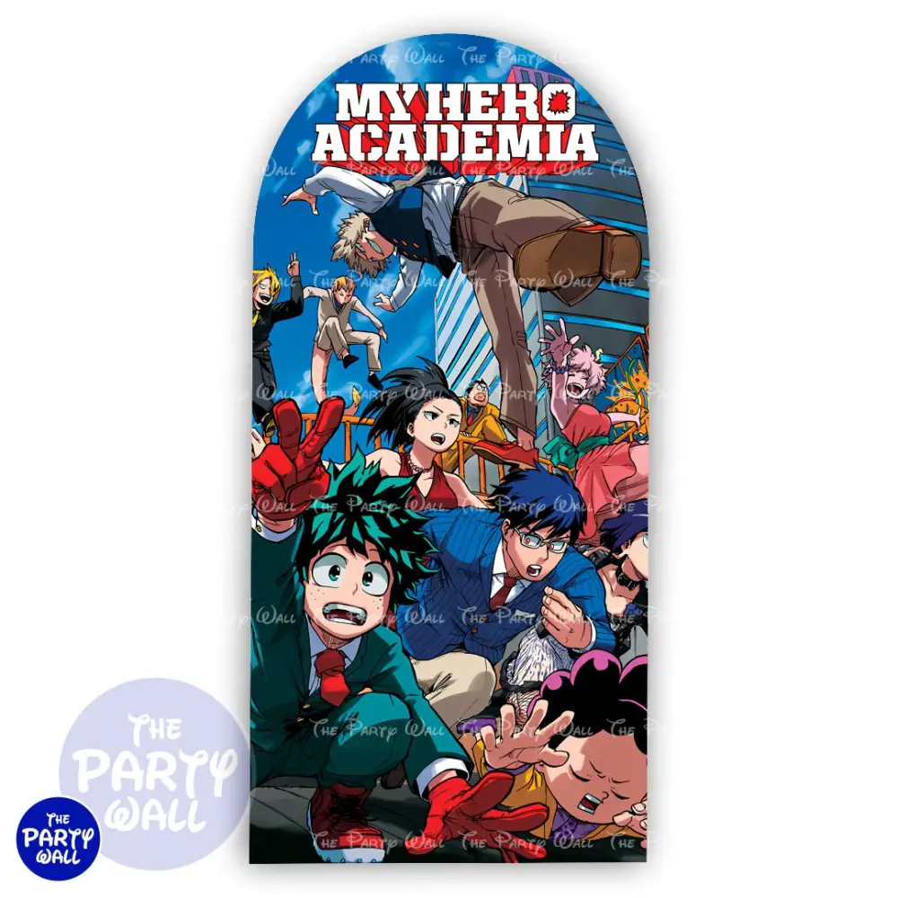 My Hero Academia - Funda para mampara de punta redonda o rectangular The Party Wall
