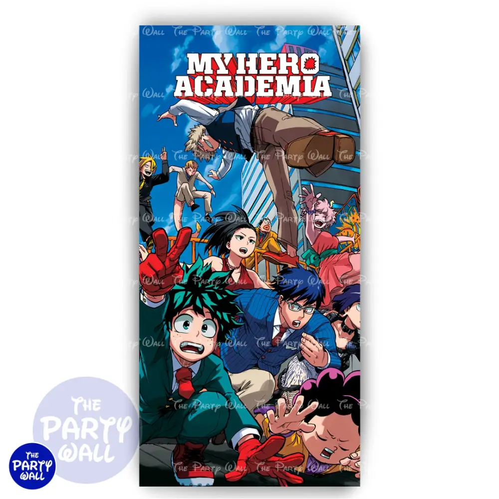 My Hero Academia - Funda para mampara de punta redonda o rectangular The Party Wall