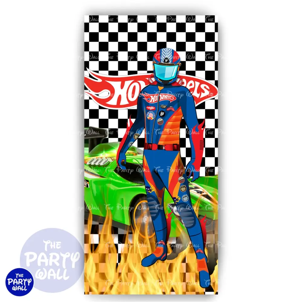 Hot Wheels - Funda para mampara de punta redonda o rectangular The Party Wall