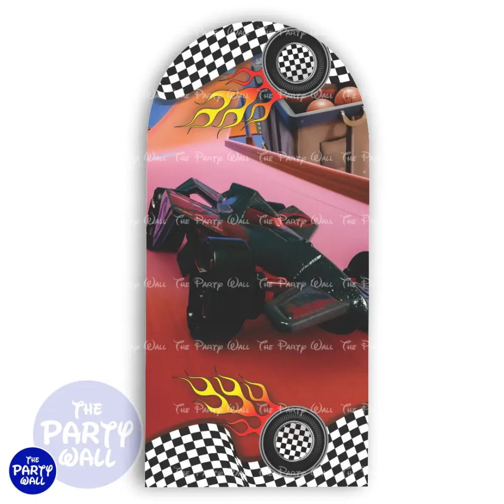 Hot Wheels - Funda para mampara de punta redonda o rectangular The Party Wall