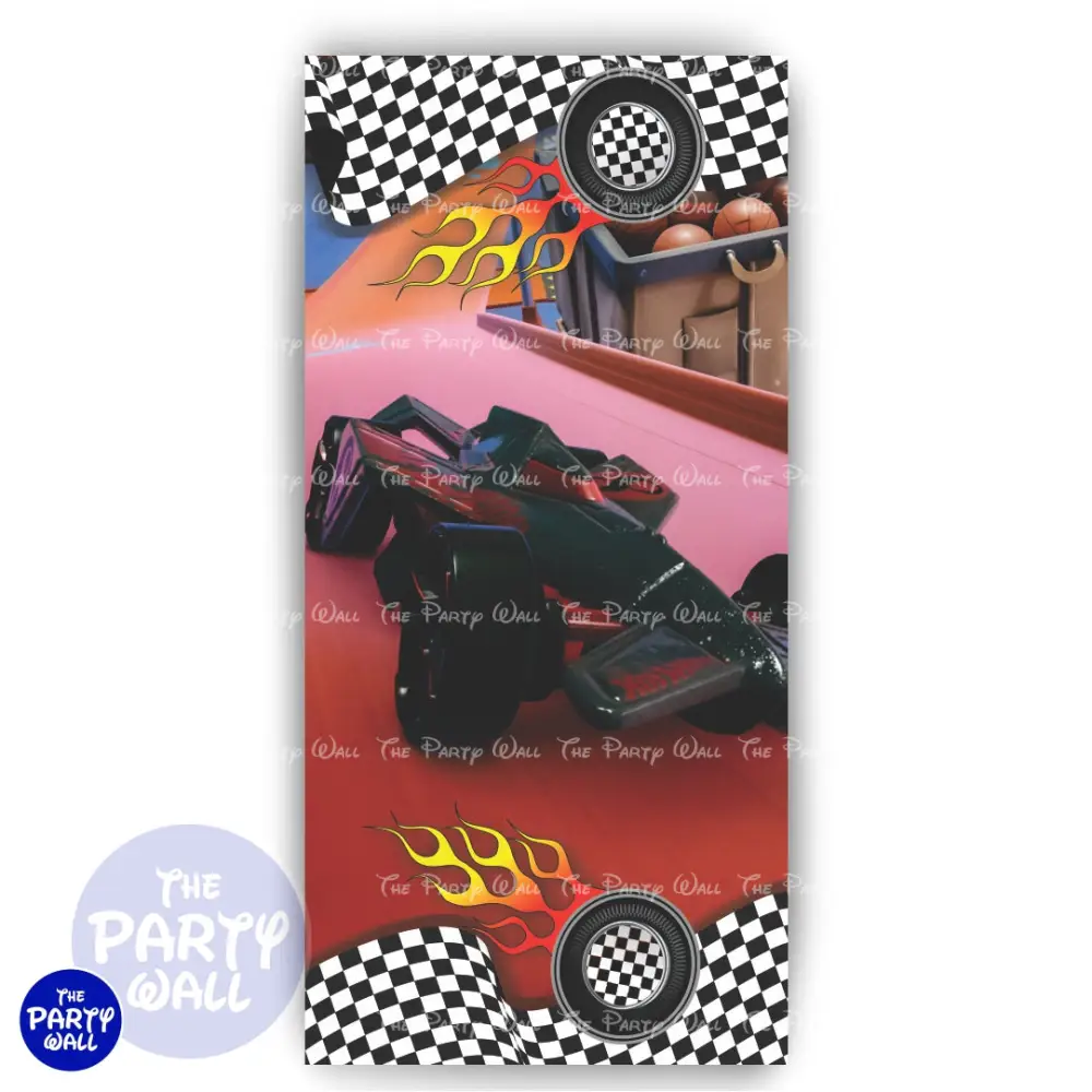 Hot Wheels - Funda para mampara de punta redonda o rectangular The Party Wall