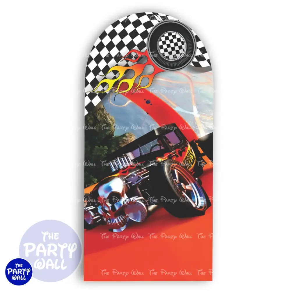 Hot Wheels - Funda para mampara de punta redonda o rectangular The Party Wall