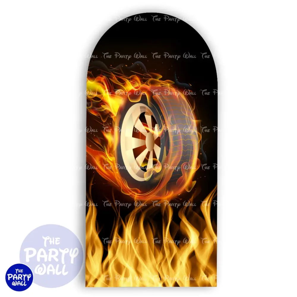 Hot Wheels - Funda para mampara de punta redonda o rectangular The Party Wall