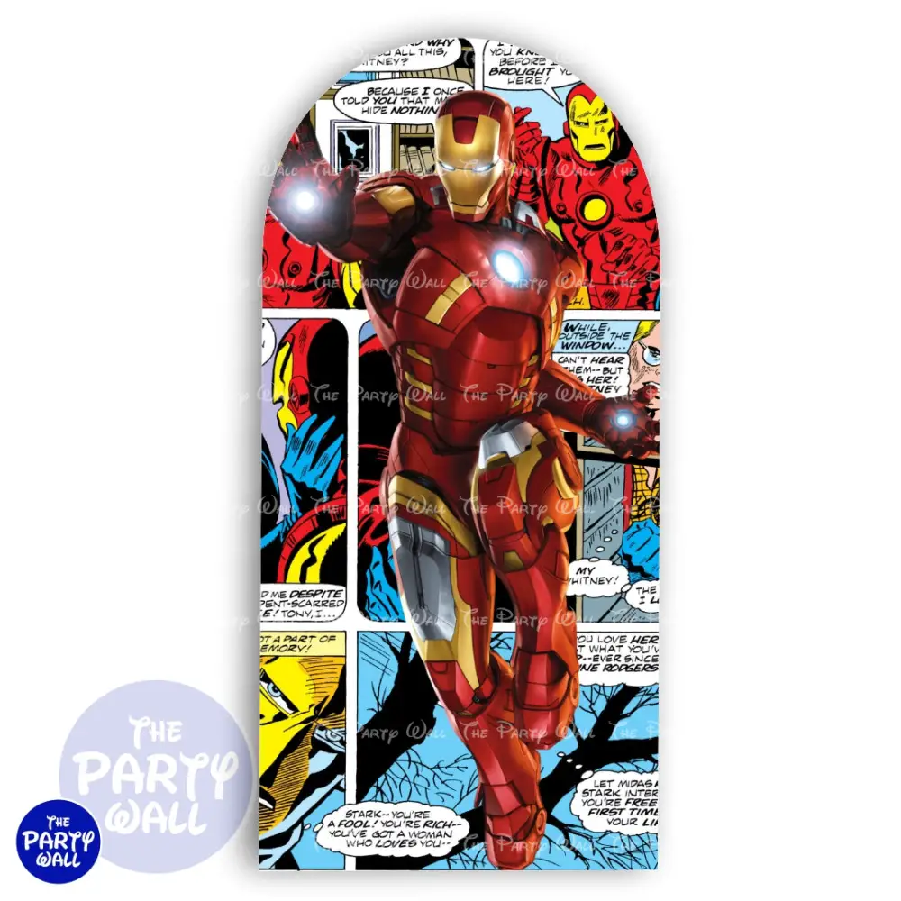 Iron Man - Funda para mampara de punta redonda o rectangular The Party Wall