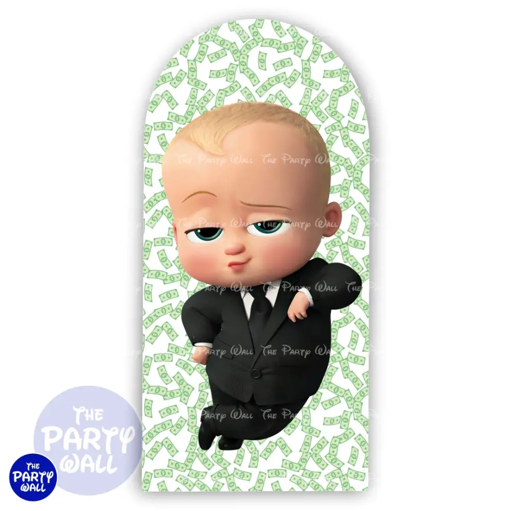 Un Jefe en Pañales/Baby Boss - Funda para mampara de punta redonda o rectangular The Party Wall