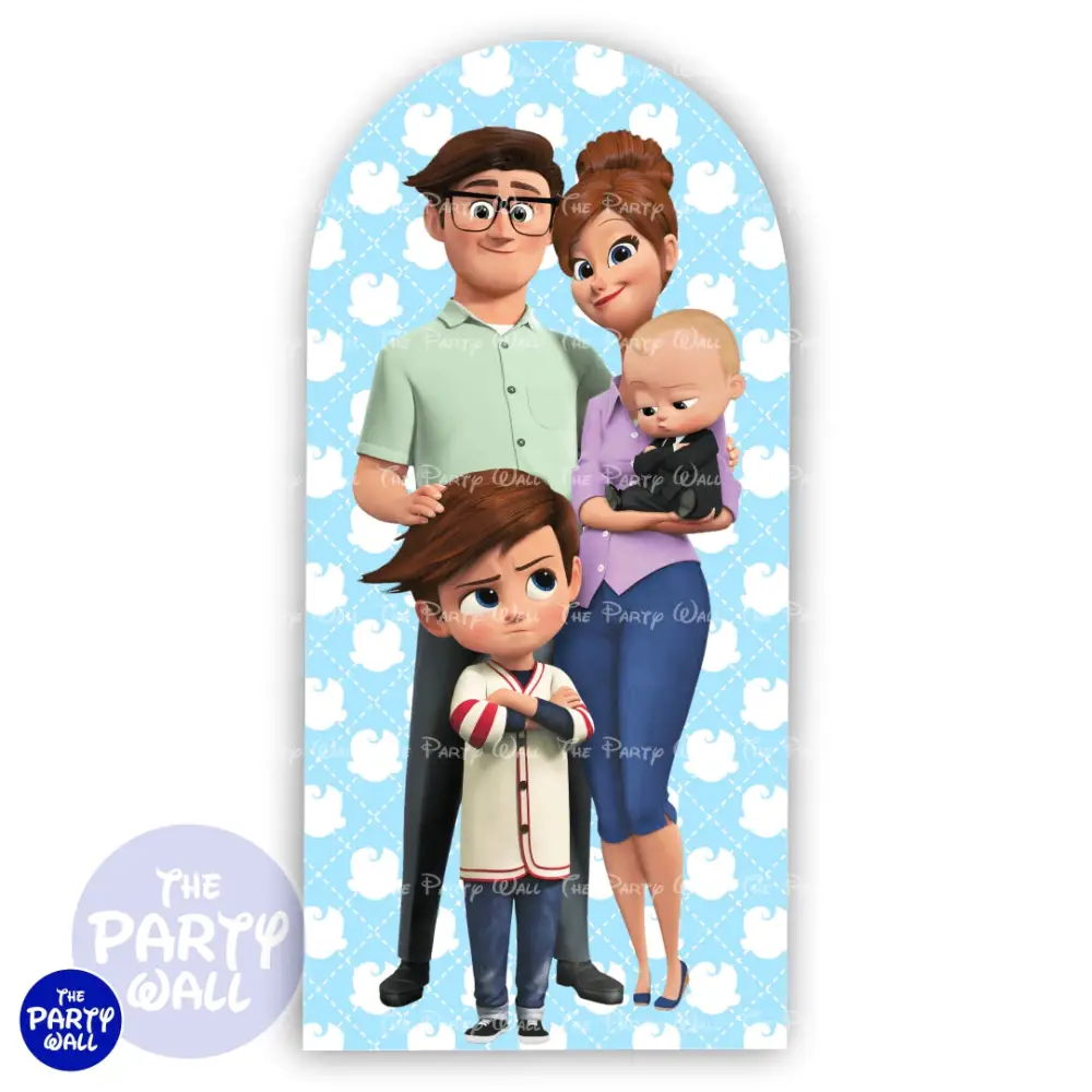 Un Jefe en Pañales/Baby Boss - Funda para mampara de punta redonda o rectangular The Party Wall