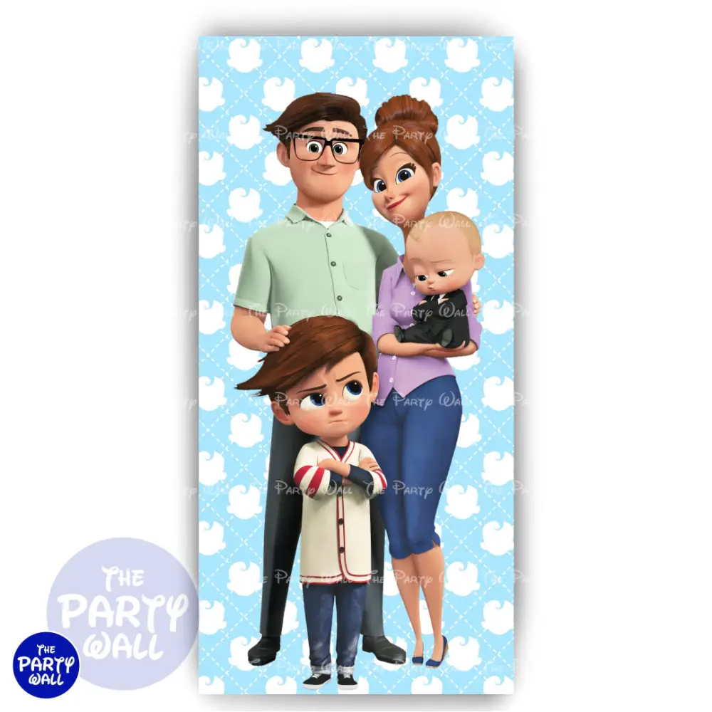 Un Jefe en Pañales/Baby Boss - Funda para mampara de punta redonda o rectangular The Party Wall