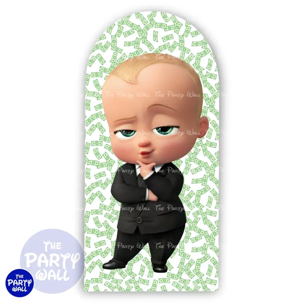 Un Jefe en Pañales/Baby Boss - Funda para mampara de punta redonda o rectangular The Party Wall