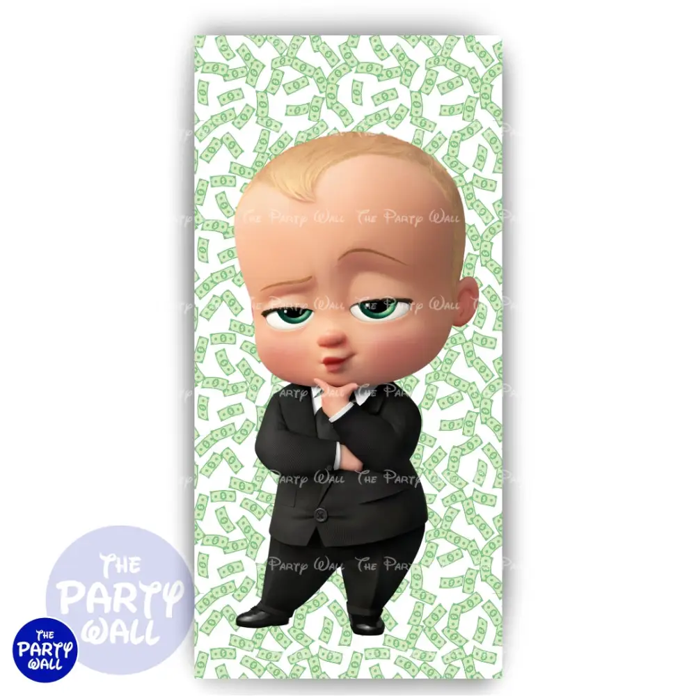 Un Jefe en Pañales/Baby Boss - Funda para mampara de punta redonda o rectangular The Party Wall