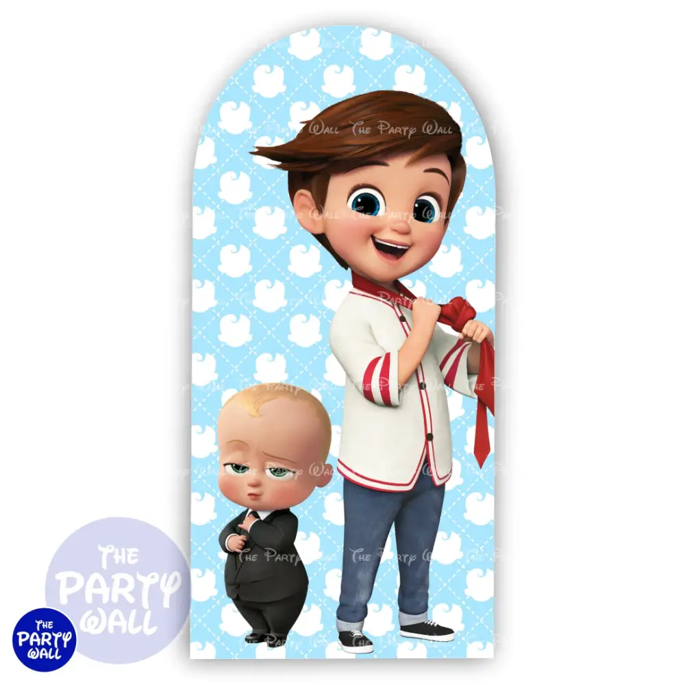 Un Jefe en Pañales/Baby Boss - Funda para mampara de punta redonda o rectangular The Party Wall
